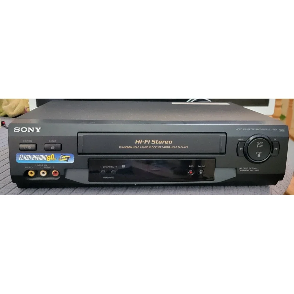 Sony SLV-N51 Hi-Fi Stereo VHS Video Cassette Recorder 19-Head VCR Tested & Works